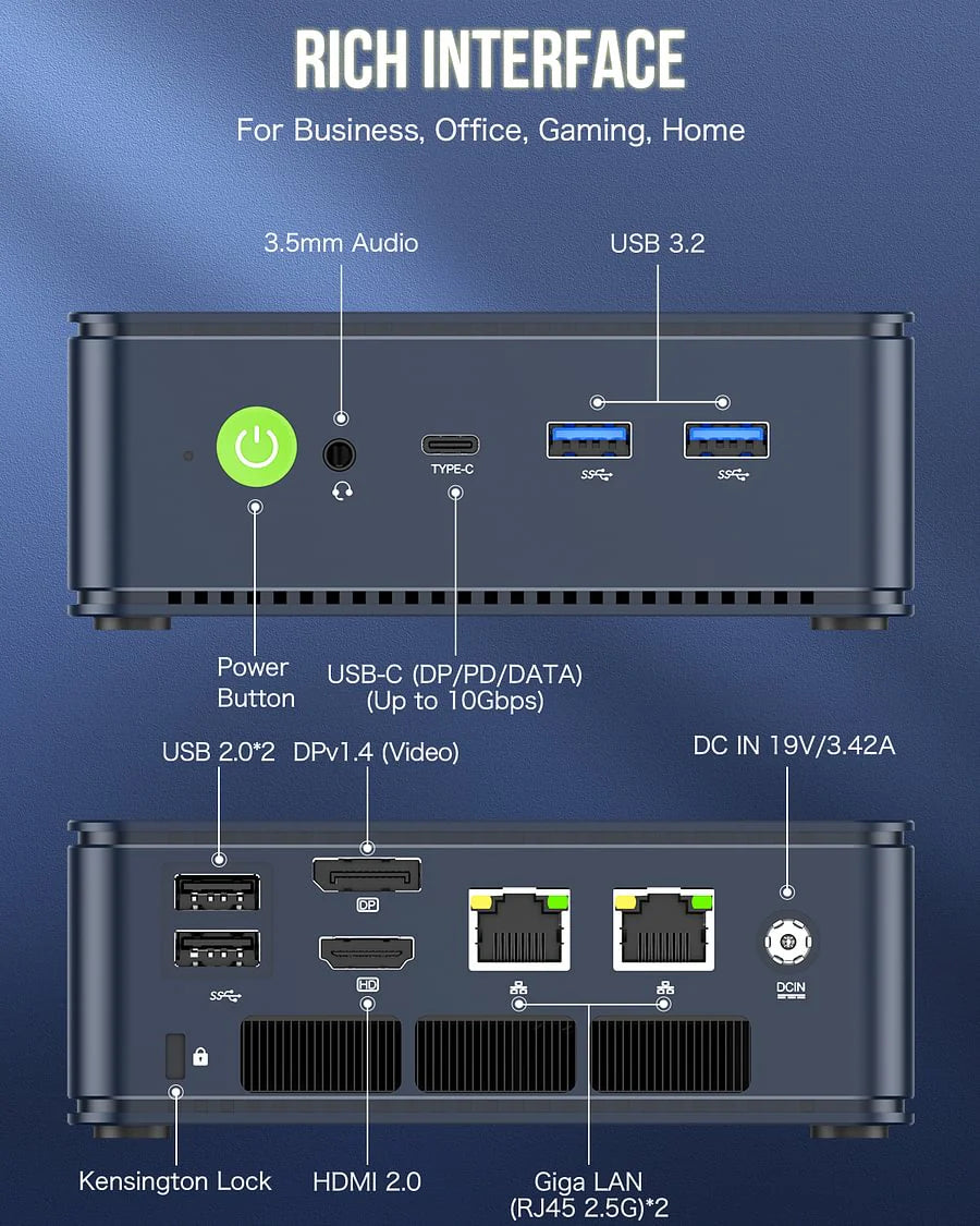 1015-GMKtec AMD Ryzen 7 5700U Mini PC--NucBox M5 Pro