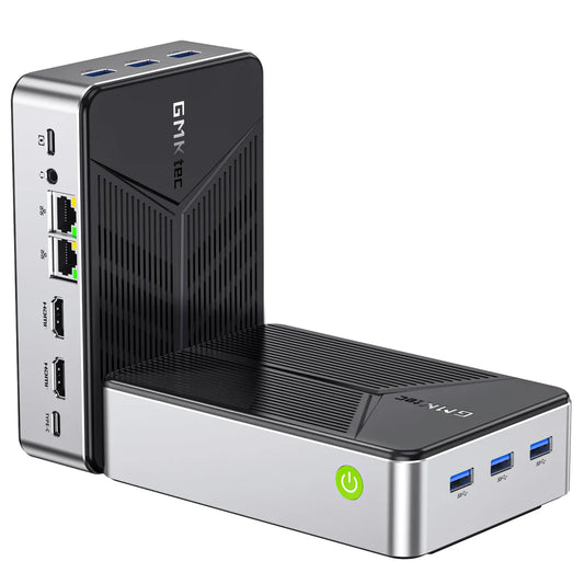 1011-GMKtec Intel Twin Lake N150 Dual-system 4-bay NAS Mini PC -- NucBox G9