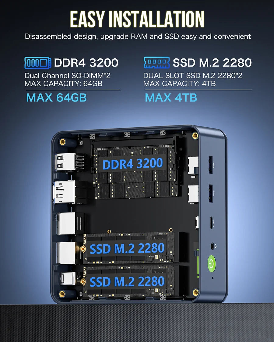 1005-GMKtec AMD Ryzen 7 5825U Mini PC
