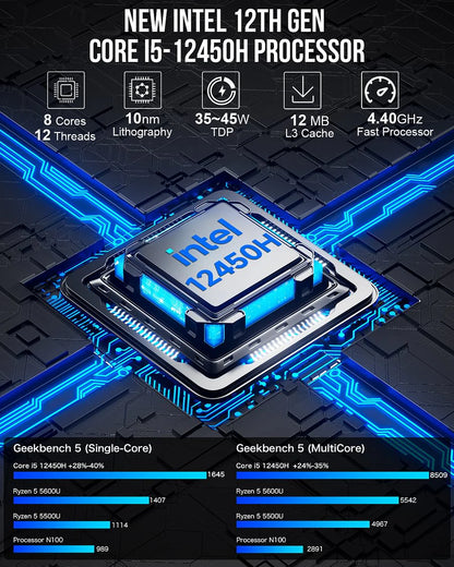 1014-GMKtec Intel 12th Core i5 12450H Mini PC--NucBox M3