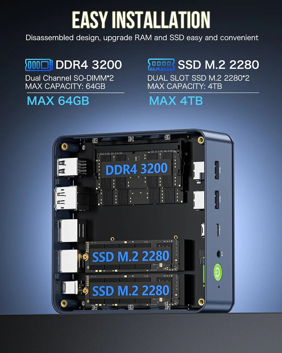 1015-GMKtec AMD Ryzen 7 5700U Mini PC--NucBox M5 Pro