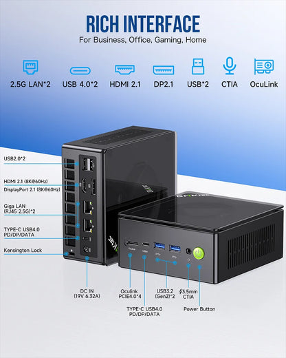 1004-GMKtec AMD Ryzen 7 8845HS Mini PC