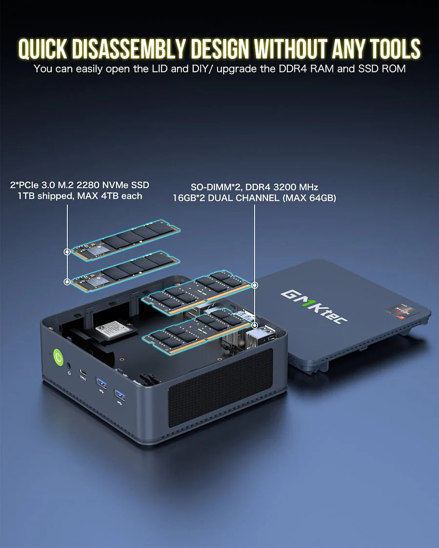 1015-GMKtec AMD Ryzen 7 5700U Mini PC--NucBox M5 Pro