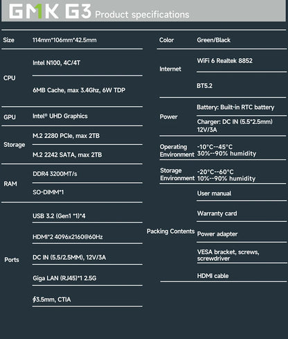 1002-GMKtec NucBox G3 Mini Pc